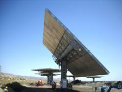 Amonix Arrays at Granite Construction Company in Indio, Calif.